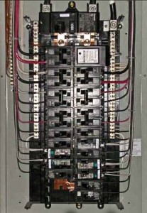 Electrical service breaker box for electrical service upgrade